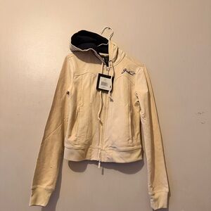 Marithé François Girbaud women’s Large full-zip cropped hoodie